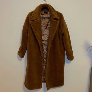 MISSGUIDED teddy bear trench coat